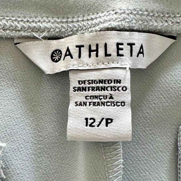 Athleta Endless High Rise Light Gray Pants. Size 12P. - Picture 7 of 10